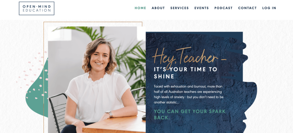 personal branding website and imagery for Meg Durham